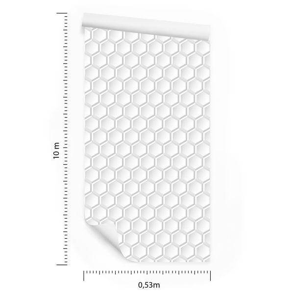 Behang Optische 3D Geometrische Figuren Slaapkamer - Afbeelding 8