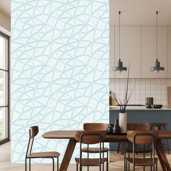 Behang Moderne 3D-Geometrische Voor Woonkamer - Afbeelding 4