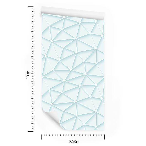 Behang Moderne 3D-Geometrische Voor Woonkamer - Afbeelding 8