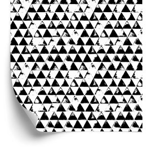 Behang Zwart-Witte Driehoeken