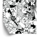 Behang Trendy Graffiti