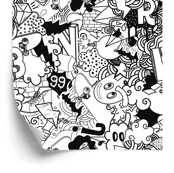 Behang Trendy Graffiti