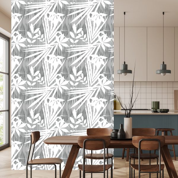 Behang Exotische Bladeren - Afbeelding 4