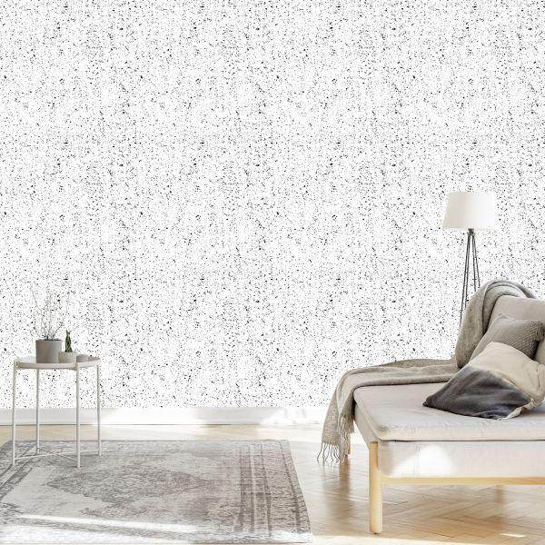 Behang Zwart En Wit Beton - Afbeelding 3