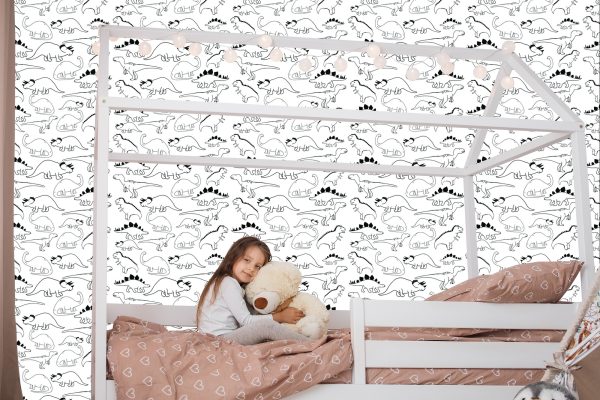 Behang Met Dinosaurussen Voor De Kinderkamer - Afbeelding 7