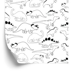 Behang Met Dinosaurussen Voor De Kinderkamer