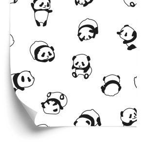 Behang Lieve Panda's