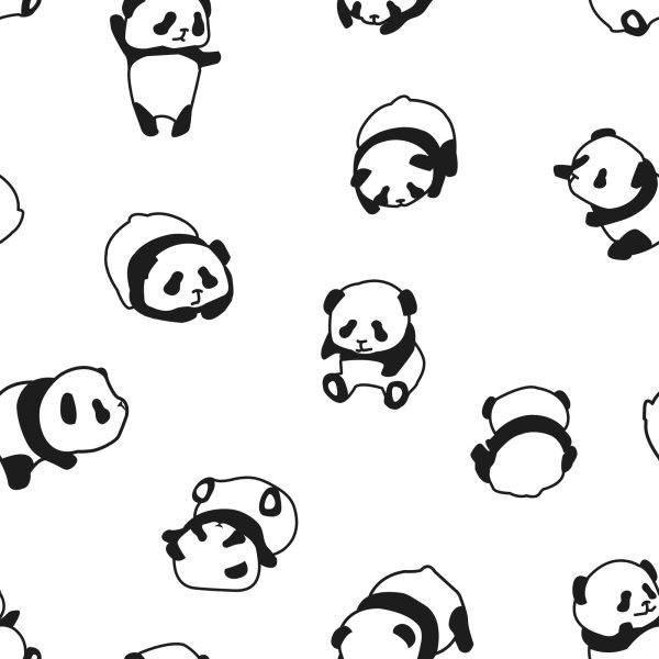 Behang Lieve Panda's - Afbeelding 2
