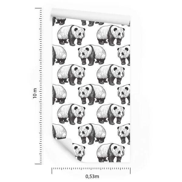 Behang Lopende Panda's - Afbeelding 8