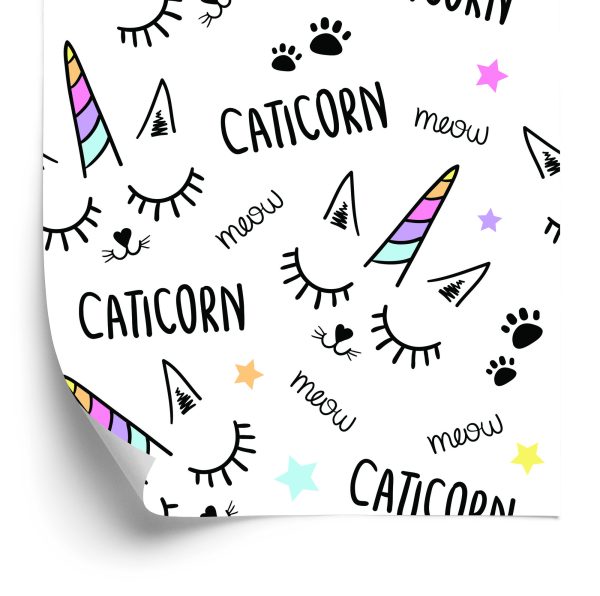 Behang Voor Kinderen - Slapende Katten