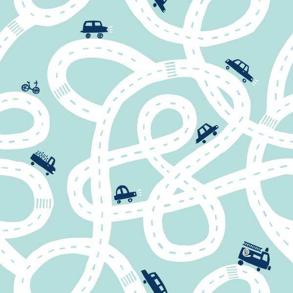 Behang Auto's Op De Weg - Afbeelding 2
