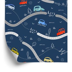 Behang Kleurrijke Auto's