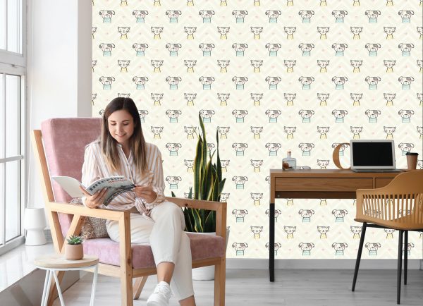 Behang Voor Kinderen - Honden En Katten - Afbeelding 7