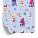 Behang Star Teddybeer Cottages