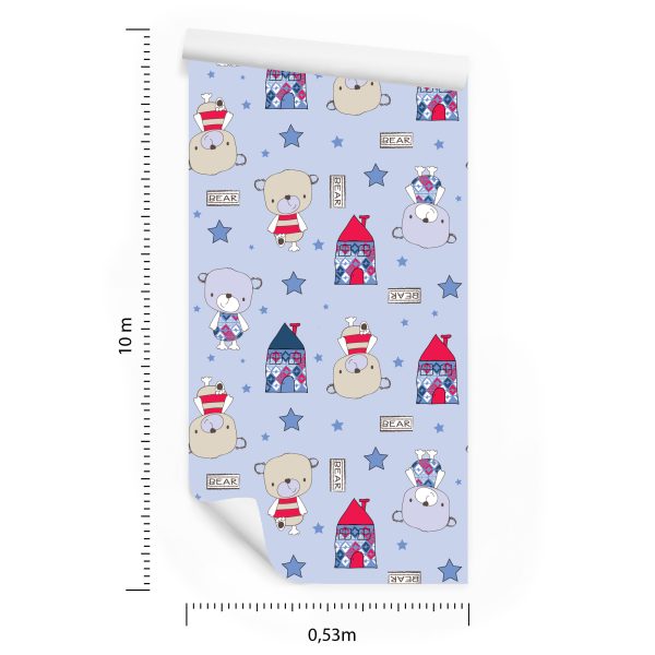 Behang Star Teddybeer Cottages - Afbeelding 8