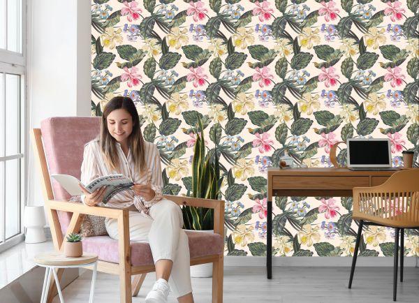 Behang Kleurrijke Bloemen - Afbeelding 7