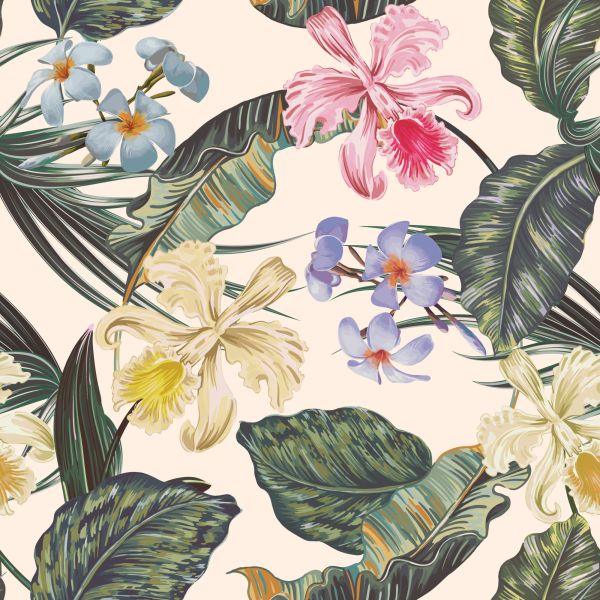 Behang Kleurrijke Bloemen - Afbeelding 2