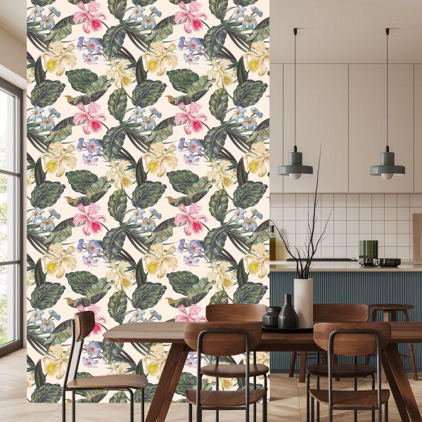 Behang Kleurrijke Bloemen - Afbeelding 4