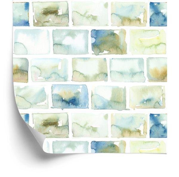 Behang Kleurrijke Stenen - Aquarel