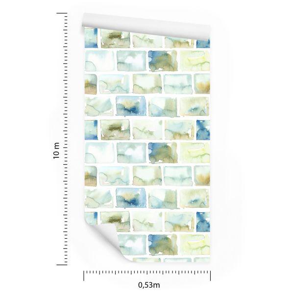 Behang Kleurrijke Stenen - Aquarel - Afbeelding 8