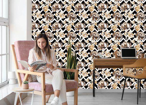 Behang Hortensia Bloemen - Afbeelding 7