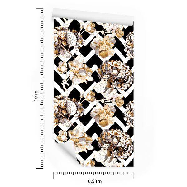 Behang Hortensia Bloemen - Afbeelding 8