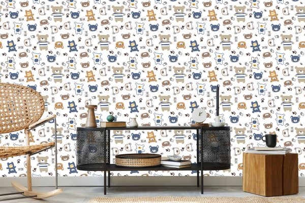 Behang Kleurrijke Dierenberen - Afbeelding 5