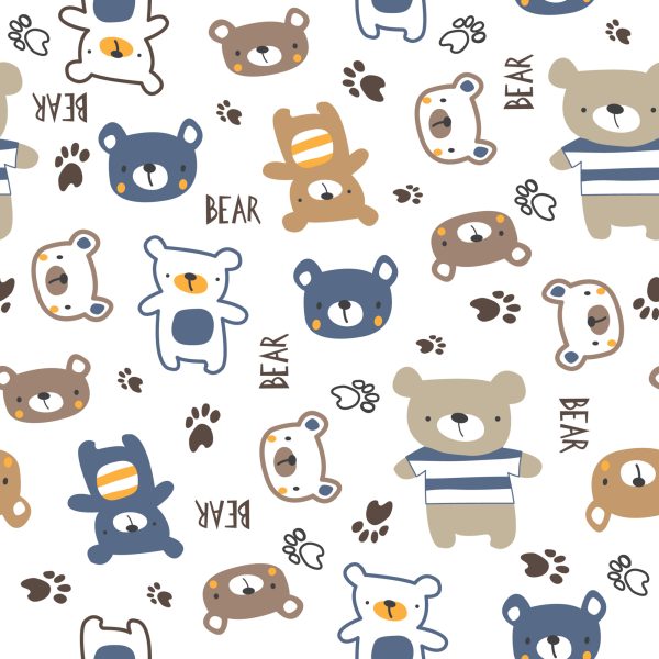 Behang Kleurrijke Dierenberen - Afbeelding 2
