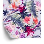 Behang Veelkleurige Bloemen