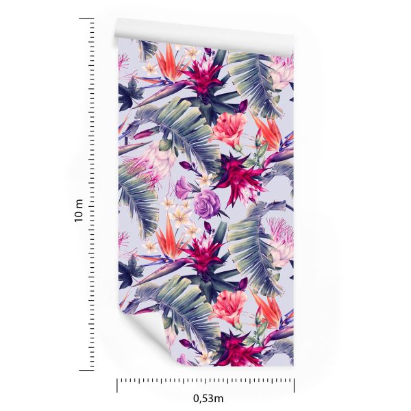 Behang Veelkleurige Bloemen - Afbeelding 8