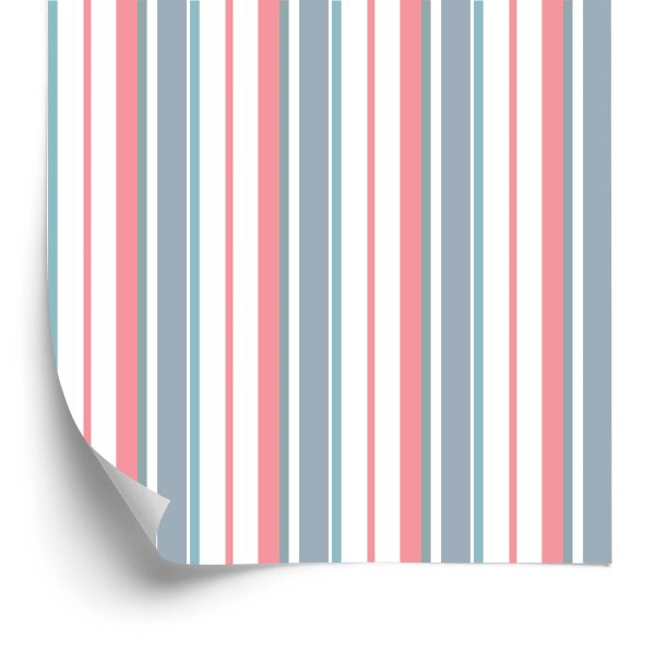 Behang Kleurrijke Verticale Strepen Voor Een Woonkamer Een Slaapkamer