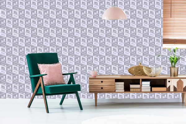 Behang 3D Isometrisch Thema - Afbeelding 6