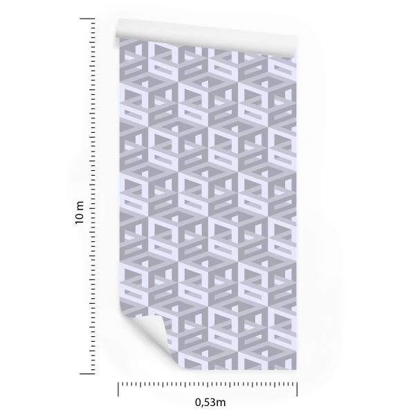 Behang 3D Isometrisch Thema - Afbeelding 8