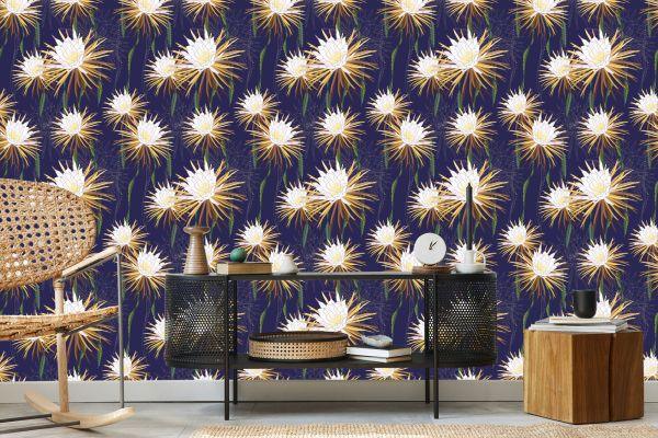 Behang Heldere Bloemen - Afbeelding 5