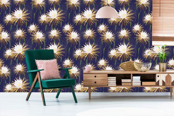 Behang Heldere Bloemen - Afbeelding 6