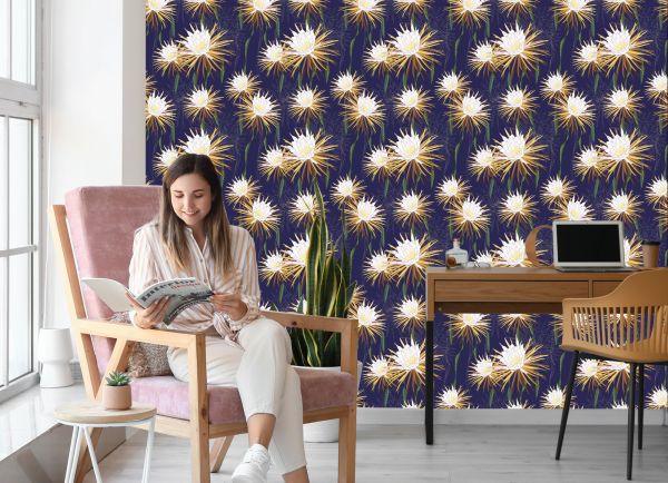 Behang Heldere Bloemen - Afbeelding 7