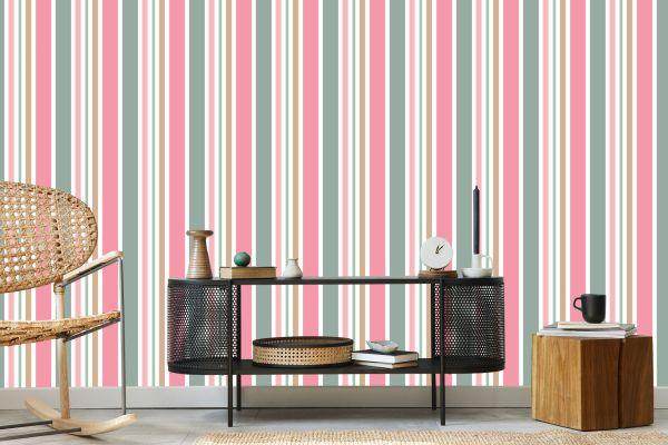 Behang Modern 3D Gestreept Voor Woonkamer Slaapkamer - Afbeelding 5