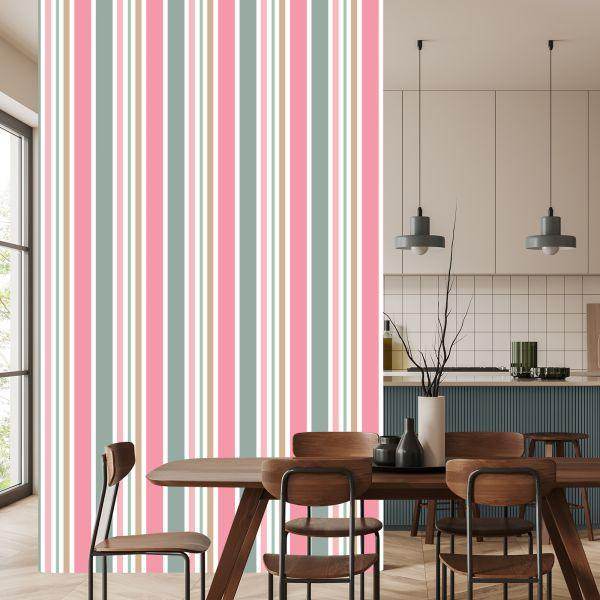 Behang Modern 3D Gestreept Voor Woonkamer Slaapkamer - Afbeelding 4