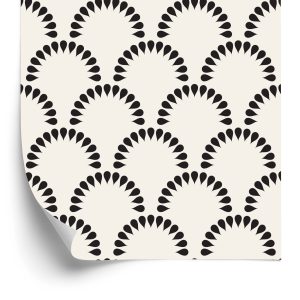 Behang Geometrische Bloemen