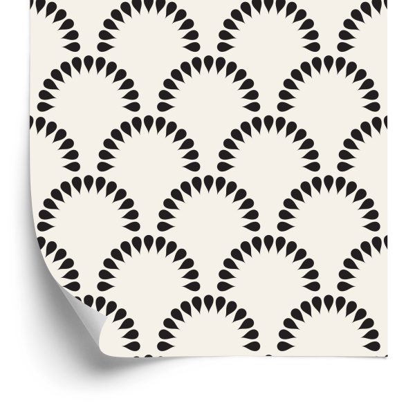 Behang Geometrische Bloemen
