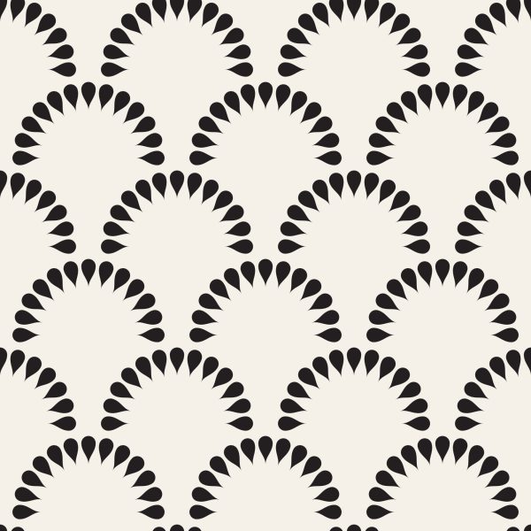 Behang Geometrische Bloemen - Afbeelding 2