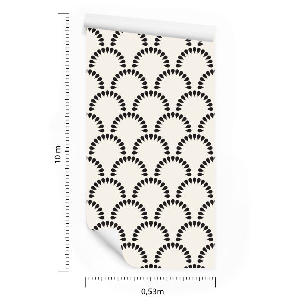 Behang Geometrische Bloemen - Afbeelding 8