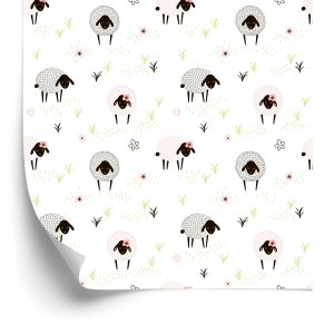 Behang Schapen In De Weide
