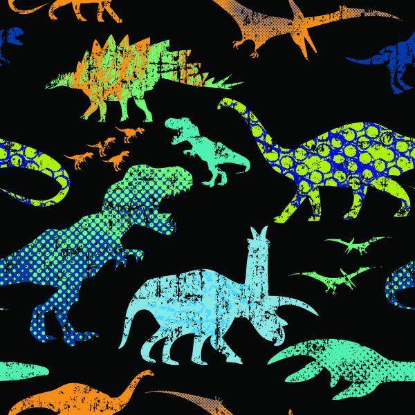 Behang Kleurrijke Dinosaurussen Voor Jongens - Afbeelding 2