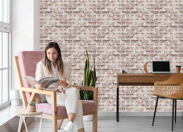 Behang Stenen Muur - Afbeelding 7