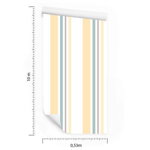 Behang In Klassieke Verticale Strepen Woonkamer Kantoor - Afbeelding 8