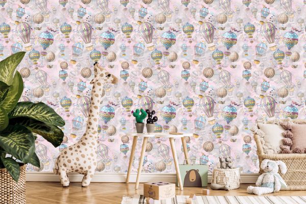 Behang Ballonnen In Vele Kleuren - Afbeelding 5