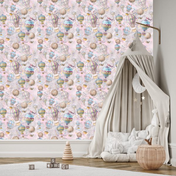 Behang Ballonnen In Vele Kleuren - Afbeelding 3