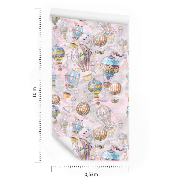Behang Ballonnen In Vele Kleuren - Afbeelding 8