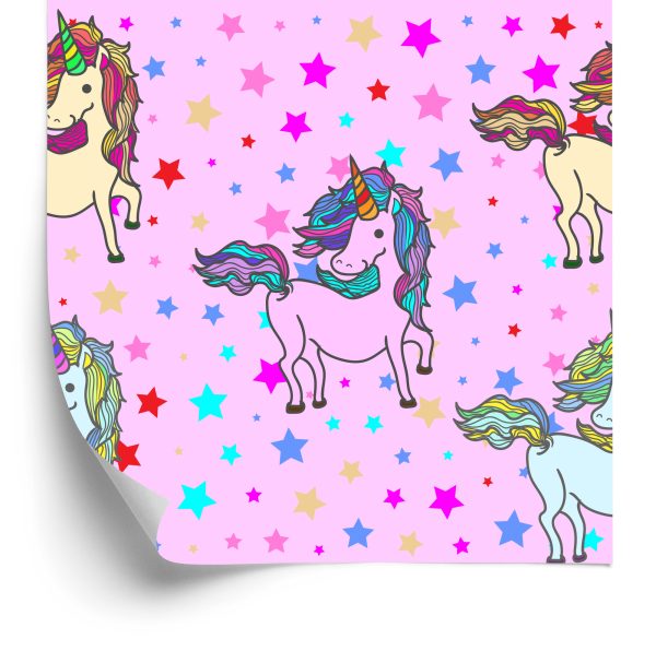 Behang Voor Kinderen - Regenboogeenhoorns